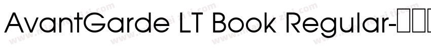 AvantGarde LT Book Regular字体转换
